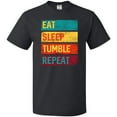 thumbnail image 3 of Inktastic Tumbling Gift Eat Sleep Tumble Repeat T-Shirt, 3 of 5