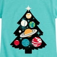 thumbnail image 3 of Instant Message - Space Tree Christmas - Toddler & Youth Girls Short Sleeve Graphic T-Shirt, 3 of 6