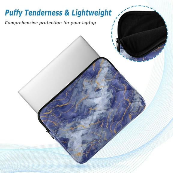 Iauyy(M)13.4 inch Laptop Sleeve,Shockproof Durable Computer Carrying laptop Bag,Slim Cover for 13.4-14 inch HP Dell Lenovo Asus Notebook,Irregular White