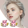 ZEMIKANIOR Easter Egg Ear Studs Resurrected Rabbit Earrings Stainless zemikanior-easter-egg-ear-studs-resurrected-rabbit-earrings-stainless