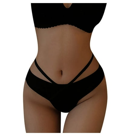 

Lingerie Sets for Women Seamless Thongs For Women Underwear Lady Low Waist Thong Tangas Solid Color
