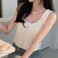 thumbnail image 5 of Casual Vacation Cotton Vest for Womens Sleeveless Blouse Lightweight Breathable Hollow Out Crochet Knit Crop Tanks Top, 5 of 9
