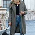 thumbnail image 2 of Vedolay Winter Coat Women Button Down Long Sleeve Soft Knit Cardigan Coat 2023 Grey,XL, 2 of 4