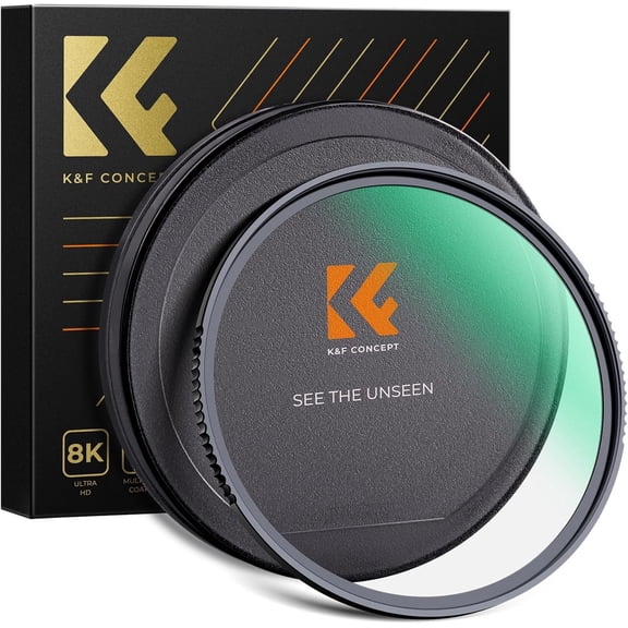 K&F CONCEPT 37mm MC UV Protection Filter Shockproof Tempered Optical Glass with 28 Multi-Layer Coatings HD/Waterproof/Scratch Resistant for Camera Lens (Nano-X Series)