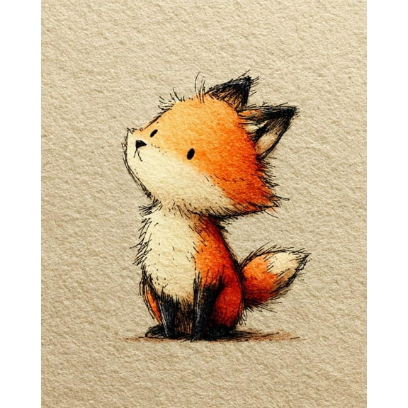 Paint by Numbers for Adults Kids Beginner Little Fox Looking Up at the Stars DIY Acrylic Painting by Numbers Kits with Brushes Acrylic Pigment Home Decoration Gifts 16 x 20 inch