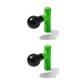 thumbnail image 4 of Vogacara mini dispositivo de masaje masajeador de relajación muscular de plástico eléctrico recargable accesorios de fitness corredores regalos rosa Verde 2piezas Vogacara CBP210369, 4 of 6