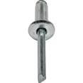thumbnail image 4 of Fastenere Pop Rivets 1/4" x 1/2" (25 pcs) Aluminum Body Steel Mandrel, Heavy Duty, Open End, Low Carbon, Dome Head Blind Rivets, Corrosion Resistant & High Shear Strength, 8-8 Gap .376" - .500", 4 of 4