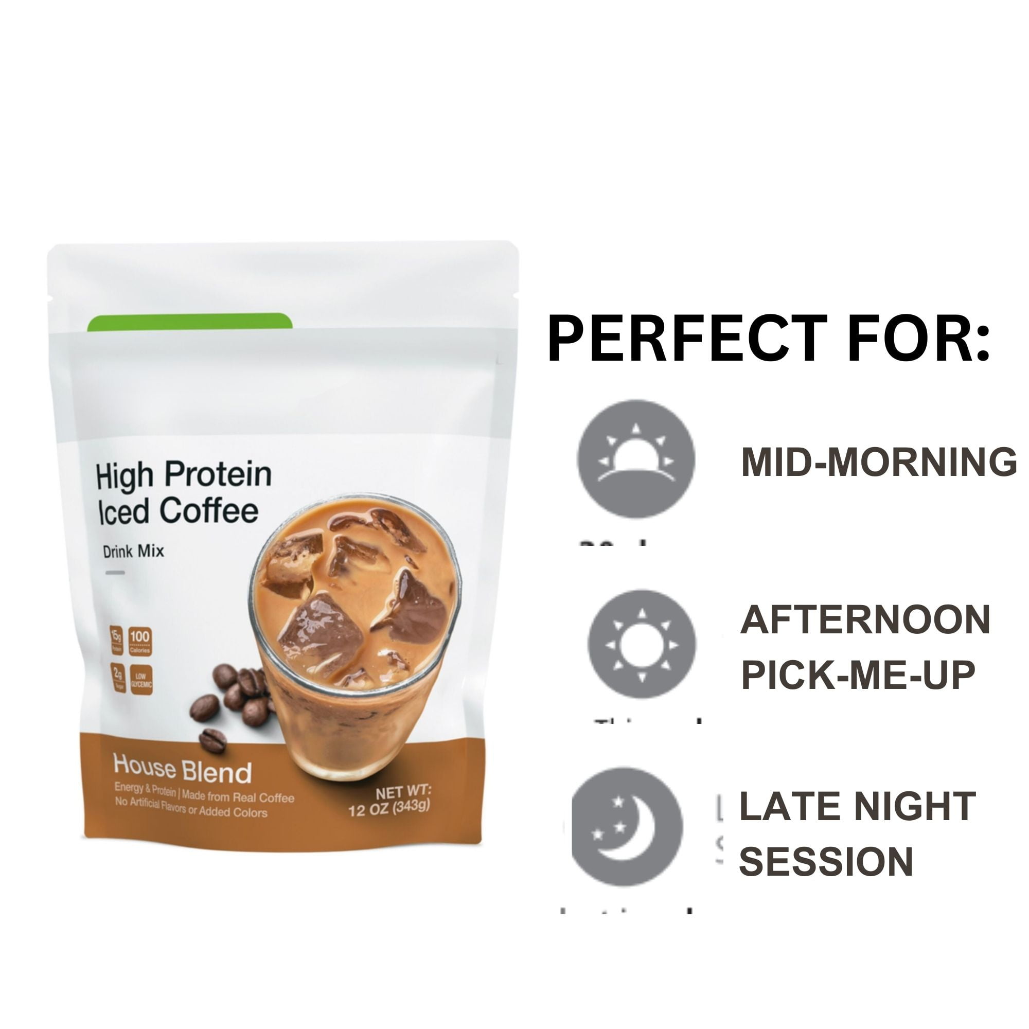 Herbalife. Iced Coffee Powder Drink Mix: House Blend 12 oz with