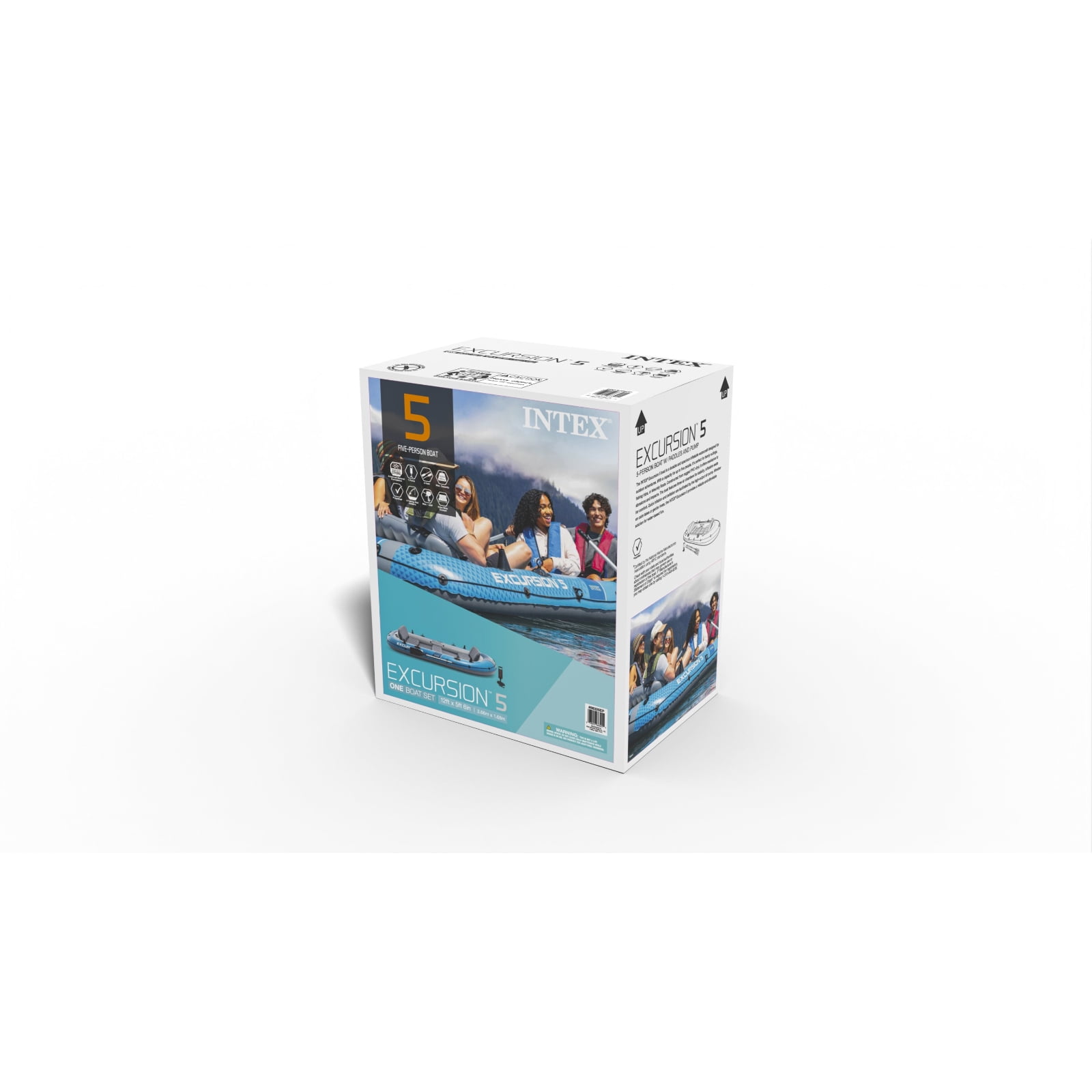 Ensemble 5 bateaux Intex Excursion