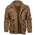 thumbnail image 4 of Men Winter Fleece Jacket Warm Hooded Coat Thermal Thick Outerwear Male Military Jacket, 4 of 9