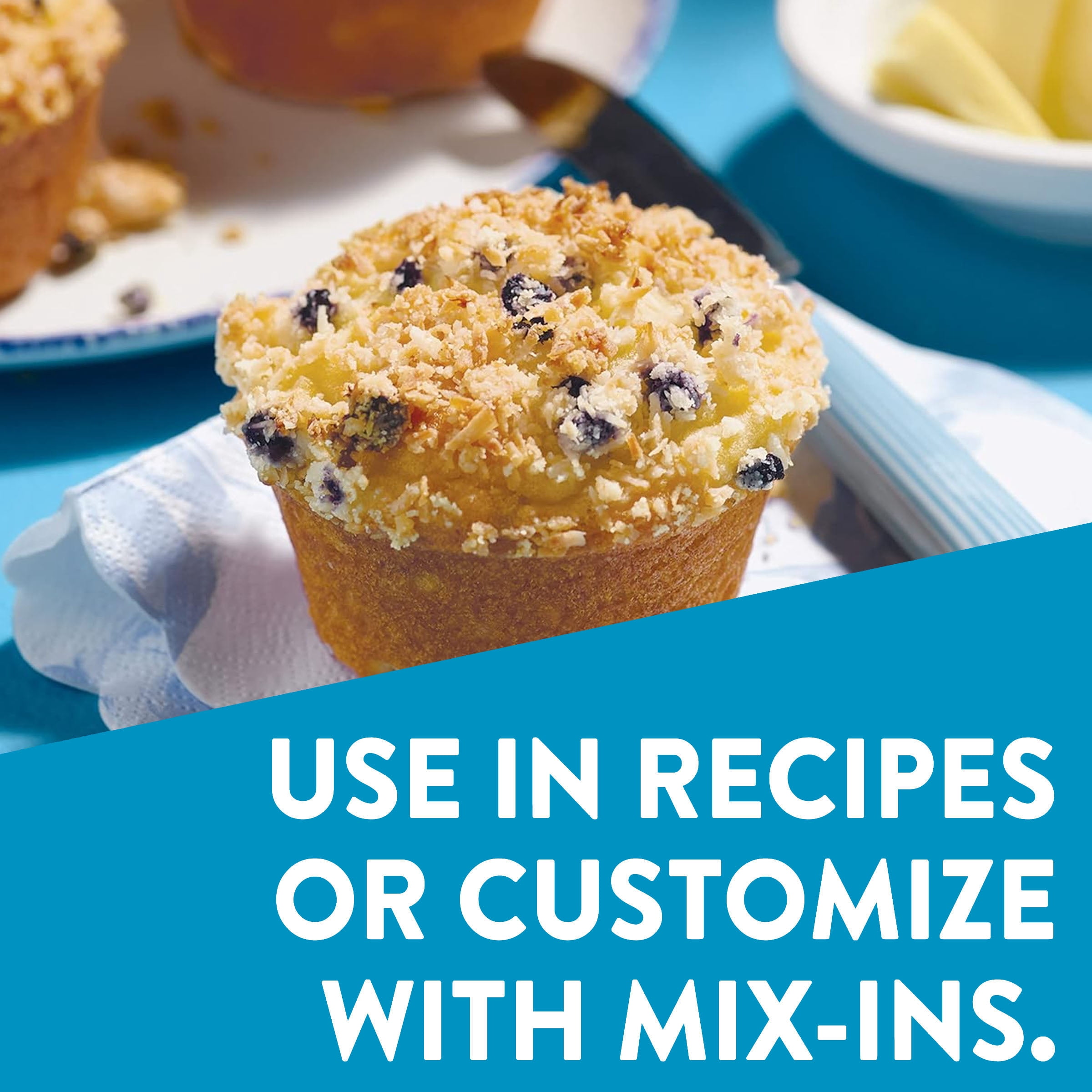 (8 pack) Krusteaz Gluten Free Wild Blueberry Muffin Mix, Gluten Free Wild Blueberry Muffins Made With Real Wild Blueberries, 15.7 oz Box