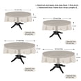 thumbnail image 5 of ICEANT 24 inch Round Tablecloth, Linen Woven Waterproof Table Cover, Solid Textured Linen Spill-Proof Table Cloth, Wrinkle Free Party Tablecloth For Outdoor Indoor, Khaki, 5 of 5