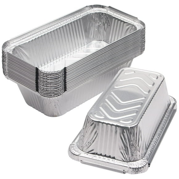 chock Aluminum Pans for Bread Loaf Baking 8x4 inches 2 lbs Bread Tins Pack of 20