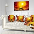 thumbnail image 2 of Design Art - Exotic Wood Pier under Yellow Sun, 2 of 4