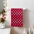 thumbnail image 1 of Decoraciones para San Valentín, adornos para San Valentín, regalos para San Valentín, fundas de almohada de doble cara de algodón puro rojo navideño, toalla facial gruesa, toallas de algodón de regalo, 1 of 6
