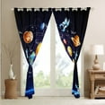 thumbnail image 5 of Outer Space Curtains Planet 30%-50% Blackout Curtains,Solar System Window Curtains Teens Blue Galaxy Starry Sky Astronaut Print Bedroom Curtains Universe Themed Curtains,2 Panels 42Wx84L, 5 of 5