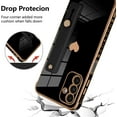 thumbnail image 2 of for Samsung Galaxy A14 5G Case Black Love Hearts Design for Women Girl Men, Luxury Plating with Strap Stand Full Camera Lens Protection Bumper for Galaxy A14 5G, 2 of 6