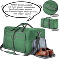 thumbnail image 4 of URSOFINE 65L Large Duffle Bag, Foldable Travel Gym Bag with Shoe Compartment, Lightweight Water Repellent Tear Resistant for Camping, Weekender, Overnight Travel, 4 of 7
