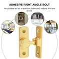 thumbnail image 3 of CIMAXIC Golden 90 Degree Barn Gate Latch, Right Angle Bolt, Easy to Use, 3Pcs, 3 of 6