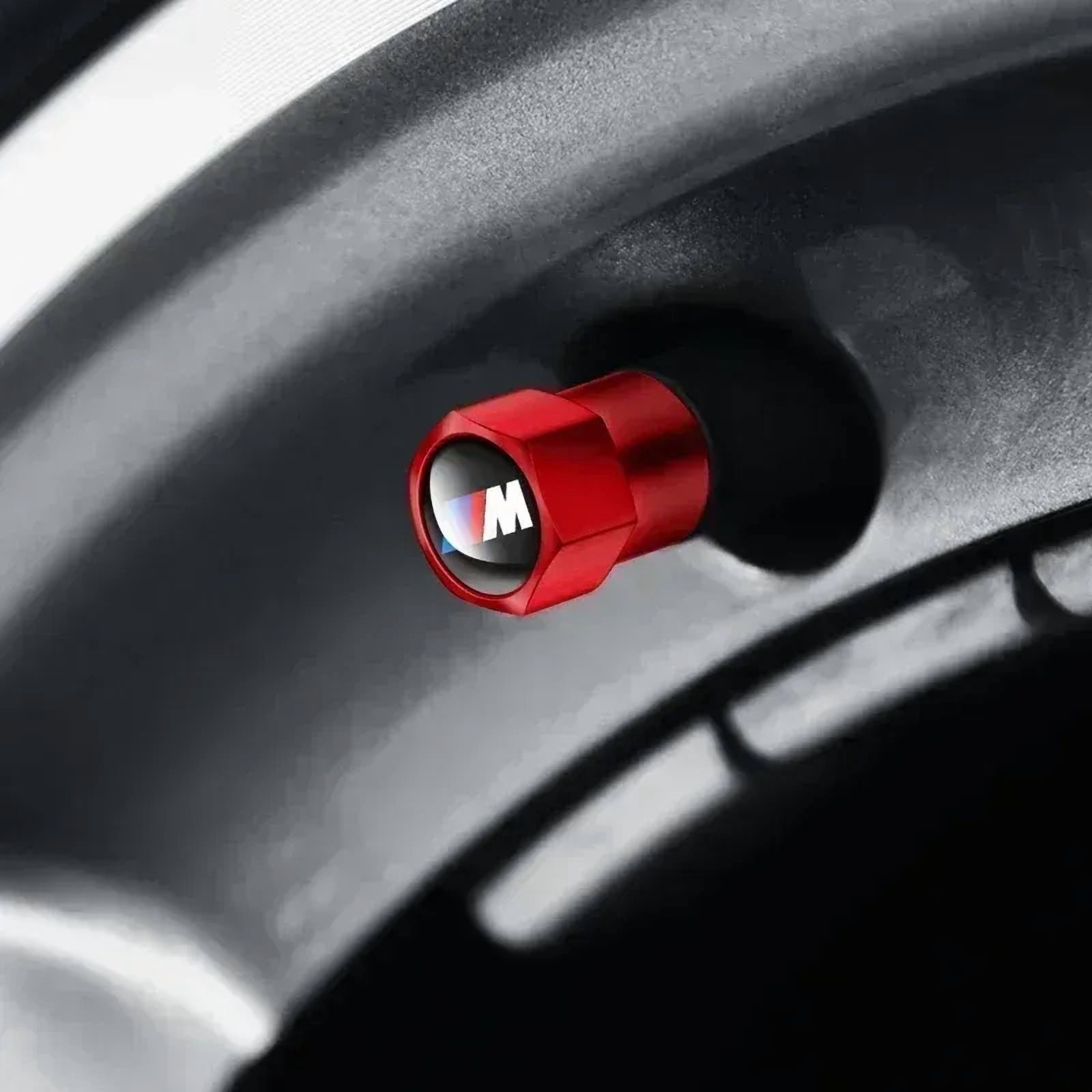 New 4Pcs Car Wheel Tire Valve Caps Air Stem Covers Accessories For BMW M E34 E36 E60 E90 E46 F10 F20 F30 X5 X6 X1 M3 M5 M6 E71