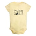 thumbnail image 5 of iDzn Pack of 2, Twin Baby A & Twin Baby B Funny Rompers For Babies, Newborn Baby Unisex Bodysuits, Infant Jumpsuits, Toddler 0-24 Months Kids One-Piece Oufits, 5 of 5