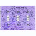 thumbnail image 1 of Metal Light Switch Plate Outlet Cover Purple Music Sheet Wallpaper Damask MUS003, 1 of 13
