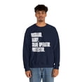 thumbnail image 4 of Crane operator Dad Fathers Day Birthday Ideas Sweatshirt, Gifts, Crewneck, 4 of 4