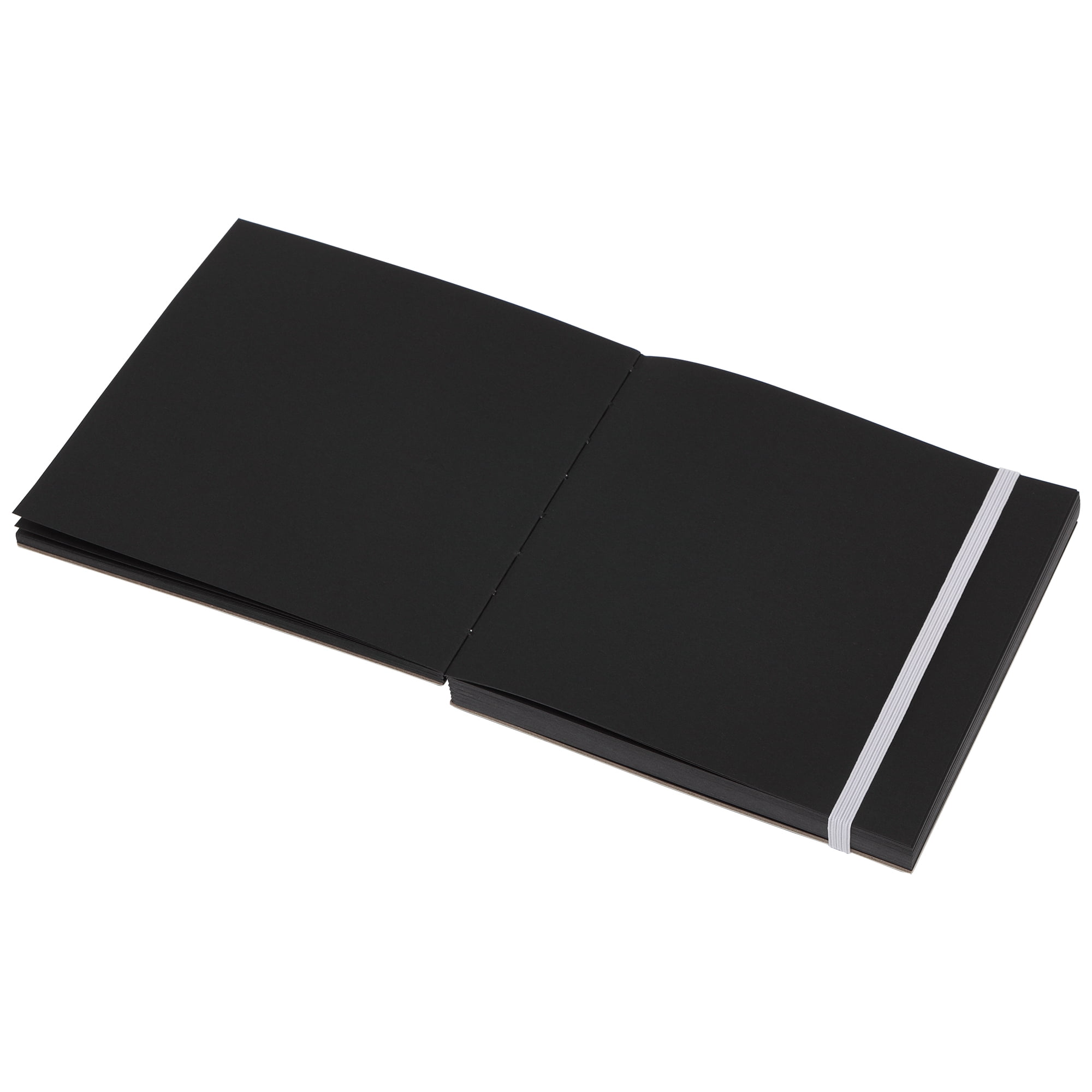 SoHo Urban Artist Brick Sketchbook Journals for Sketching, Drawing, Colored Pencils, Graphite, and more - Black Set of 2 - 5.5"x5.5" & 5.5"x8.5" (150 GSM, 80 Sheets)
