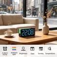 thumbnail image 6 of Cevemin Electronic Clock Multi Functional Digital Alarm Clock with Date Temperature Display LED Clock - Dual Power Supply Brightness Adjustment Sleek Design for Bedroom Living Room Office Use, 6 of 6