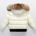 thumbnail image 3 of XQYLOS Boys Girls Shiny Puffer Jacket Down Hooded Winter Coat Padded Warm Parka with Fa𝗎x F𝗎r Hood Windproof Snow Outerwear, 3 of 3