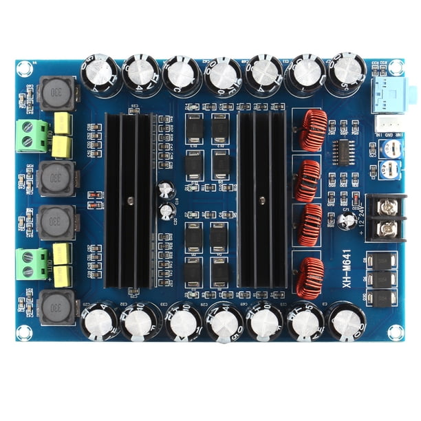 Placa amplificadora de audio digital TPA3116D2 de 2 canales y 150 W, CC de 12 V y 24 V, con amplificador