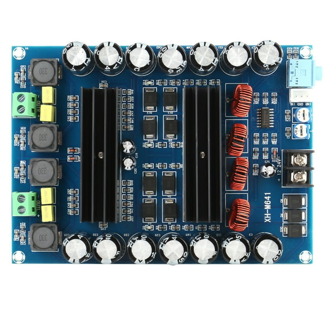 Placa amplificadora de audio digital TPA3116D2 de 2 canales y 150 W, CC de 12 V y 24 V, con amplificador