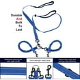 thumbnail image 4 of Dual Dog Leash, Double Dog Leash, 360° Swivel No Tangle Dog Walking Leash for 2 Dogs up to 200lbs, Comfortable Adjustable Dual Padded Handles (Royal Blue), 4 of 7