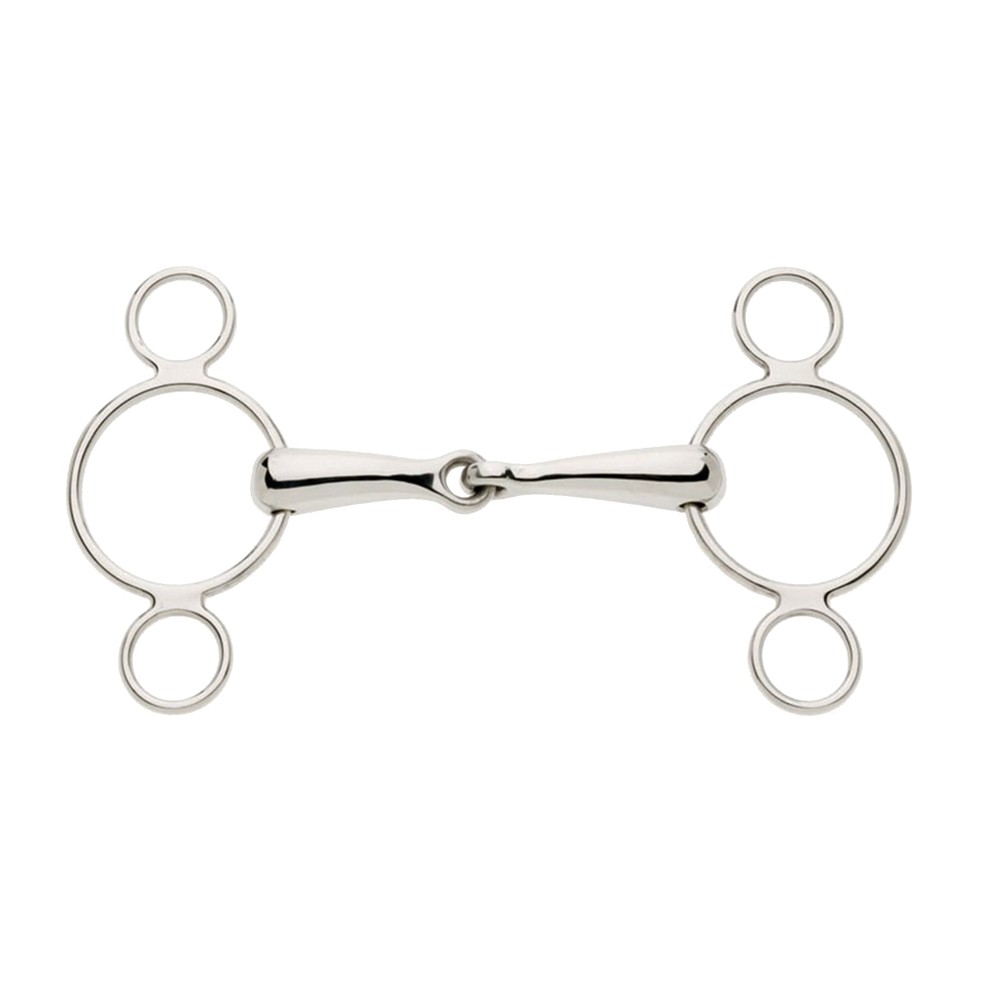 Lorina Continental 2 Ring Single Jointed Continental Dutch Gag Bubble Bit 4.5-6