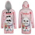 thumbnail image 3 of Happy Valentine's Day Persian holding flowers All Over Print 3D Hooded Duffle Toggle Coat Cat Lover Kitten Owner Gifts - 3005, 3 of 6