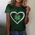 thumbnail image 4 of Levmjia Womens T Shirt St Patricks Day Short Sleeve Crew Neck Casual Versatile Top Soft Breathable Polyester Loose Fit Graphic Tee, 4 of 7