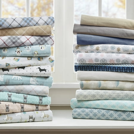 Solid Flannel Sheet Set (Queen) Tan