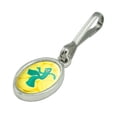 thumbnail image 2 of Get Your Gumby On Antiqued Oval Charm Clothes Purse Suitcase Backpack Zipper Pull Aid, 2 of 4