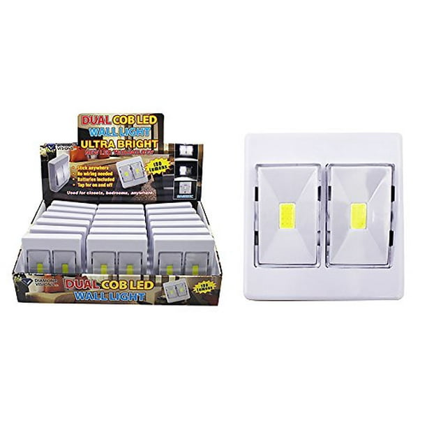 Diamond Visions 08 1905 Cob Led Portable Dual Rocker Light Switch 2 Dual Rocker Switches