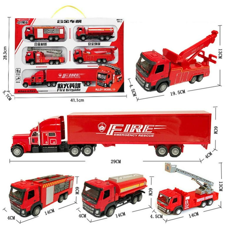 Esaierr Juegos De Carros Trucks Alloy Engineering Car Toy Set Boys