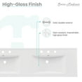 thumbnail image 6 of 60 inch Vanity Top Bathroom Sink with 3 Holes, 6 of 8