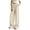 Beige-1, variant on Women’s Wide Leg Pants Business Casual Slacks Elastic High Waist, Breathable Flowy Palazzo Fit, with Pockets, Drawstring, Comfortable Teacher Pants,Office Fall Workwear