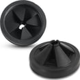 thumbnail image 3 of 4 Piece Black Rubber Sink Stopper Garbage Disposal Splash Guard Set Compatible With InSinkErator, 3 of 8
