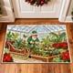 thumbnail image 4 of Seyotauo Christmas Decor 3D Stereoscopic Embroidery Carpet - 24 x16 inch Polyester Xmas Decor Indoor Outdoor, Absorbent Nonslip Dirt Proof Washable Foot Mat for Entryway Kitchen Bathroom Porch Patio, 4 of 6