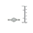 thumbnail image 4 of 1/2 Carat T.W. Diamond 10kt White Gold Criss Cross Shank Single Halo Engagement Ring, 4 of 5