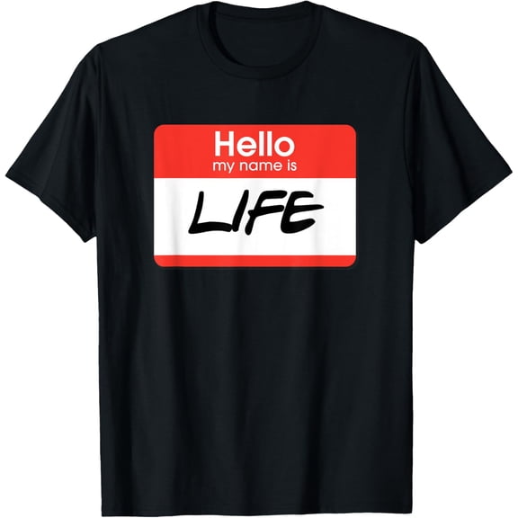 Punny Halloween Costume When Life Gives You Lemons Name Tag T-Shirt men and women can wear,black,white,creative gift
