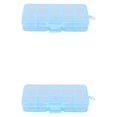 thumbnail image 1 of Thinsony 10 Grid Plastic Jewelry Removable Storage Box Beads Container Earring Blue 12.8x6.5x2.2cm 2Set, 1 of 6