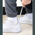 thumbnail image 4 of Eigraketly Elevador de zapatos con mango largo para mujeres embarazadas con orificio para colgar, zapatillas de deporte universales para adultos, Artesanía Plata, 4 of 6