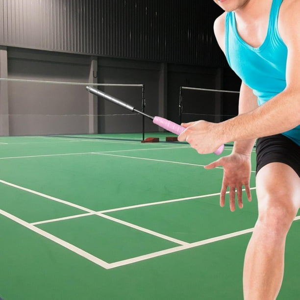 Raqueta de bádminton Cola Swing Trainer Bádminton Power Enhance Grip adultos velocidad Rosa