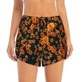 thumbnail image 2 of Daiia Daisies Pattern Women's 2 in 1 Running Shorts - Lightweight Athletic Workout Gym Yoga Shorts Liner with Phone Pockets-Large, 2 of 7